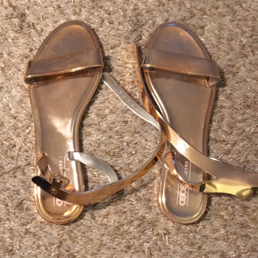 Asos rose gold sandal